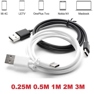 1.5m PVC 2A USB <strong>Type</strong> <strong>c</strong> <strong>Fast</strong> Charging Data Cable Android <strong>Charger</strong> Black White - Product Image 4