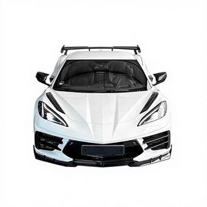 Kit carrosserie en fibre de carbone sèche pour Chevrolet <span class=keywords><strong>Corvette</strong></span>, CorvetteC8 LD, lèvre avant, diffuseur, spoiler, capot, pare-chocs CorvetteC8 - Product Image 1