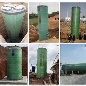 Stazione di Pompaggio Prefabbricata in FRP Integrata per Uso Domestico, Usata, con Componenti Principali Garantiti per 1 Anno, per Sollevamento Acque Reflue - Product Image 6