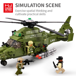 595Pcs Lắp Ráp <span class=keywords><strong>DIY</strong></span> Gạch Loạt Quân Sự Sự Sống Còn Chiến Tranh Máy Bay Trực Thăng Robot Chuyển Đổi Xây Dựng Khối Với Búp Bê Abs Cho Trẻ Em - Product Image 4
