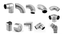 Moderne Edelstahl-Geländerzubehör-Serie 304 316 für Treppen und Balkone – Glas-Kabel-Handlaufhalterung für Villen