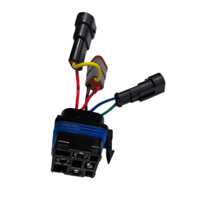 مفتاح روكر قصير مخصص بإضاءة LED مزدوجة مع 3 مخارج DT04-2P، أسلاك توصيل للسيارات التي تعمل بإضاءة LED - Product Image 2