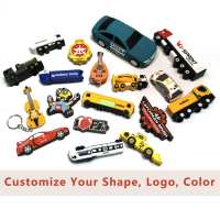 Memoria USB Personalizada con Forma de Auto o Avión, Diseño 2D y 3D en PVC y Silicona, Memoria USB de Goma con Forma de Pato, Pendrive Personalizado de PVC
