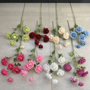 Gran oferta, ramo de flores de Dalia de 6 cabezas, flor de seda de Dalia Artificial para Arreglo Floral, decoración de <span class=keywords><strong>casa</strong></span>, boda, azul, rosa, Dalia - Product Image 2