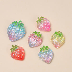 Accessori in Resina Trasparente con Paillettes a Forma di Farfalla, Fiore, Fiocco, Fragola, Cigno, Caramella, Stella, Cuore, Cartone Animato per Fai da Te - Product Image 3