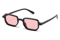 Gafas de Sol Rectangulares Retro Clásicas Unisex con Protección UV400, Gafas de Sol de Moda
