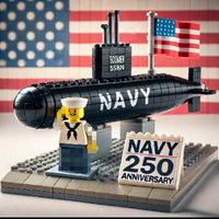 MOC World Camo Sous-marins Porte-avions Hors-bord Bateaux Scène de guerre Blocs de construction militaires Modèle Briques Kits Ensembles Idées