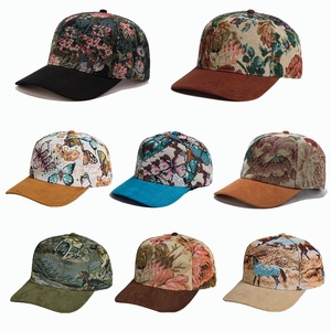 <span class=keywords><strong>Gorra</strong></span> <span class=keywords><strong>de</strong></span> béisbol tipo camionero <span class=keywords><strong>de</strong></span> gamuza <span class=keywords><strong>de</strong></span> ciervo con jacquard, logotipo bordable, sombrero casual para exteriores, unisex, ajustable, con patrón floral y cierre snapback. - Product Image 2