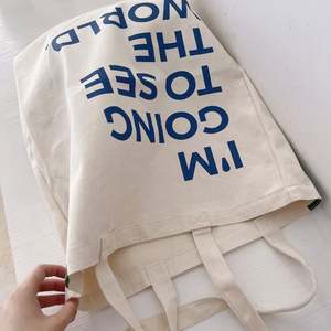 Sac fourre-tout de shopping de luxe en toile de haute qualité, écologique, grande capacité, avec logo personnalisé imprimé, poignée en corde, fermeture éclair réutilisable - Product Image 4