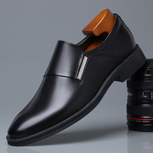 Zapatos Oxford de Cuero Blancos Estilo Británico para Hombre YIHE MD-068, Casuales y Formales, con Diseño de Punta y Suela que Aumenta la Altura, Moda Juvenil - Product Image 2