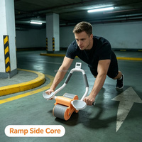 Rodillo Abdominal de Entrenamiento para Moldear la Cintura en Adultos, Herramienta Doméstica de Rebote Automático para Ejercicios Abdominales y Pérdida de Grasa Corporal