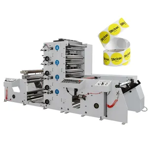 Máquina de impresión automática, máquina de impresión Flexo con varios colores, taza de papel, fabricante de China, exposición de March
