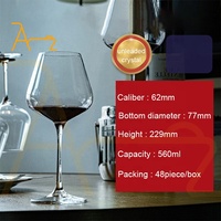 Ensemble de verrerie de haute qualité en gros pour hôtels, restaurants, fêtes – Verres à pied long modernes transparents en cristal pour vin