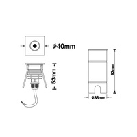 IP67 3W étanche led paysage éclairage extérieur led lumières enterrées enterré led lampe souterraine