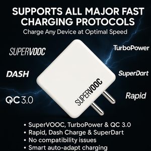 <span class=keywords><strong>Cargador</strong></span> de Laptop <span class=keywords><strong>OnePlus</strong></span> Realme <span class=keywords><strong>Nord</strong></span> Tecno Infinix Lava Vivo Oppo Itel a Prueba de Fuego 5v/3a QC3.0 80W Tipo-C - Product Image 2