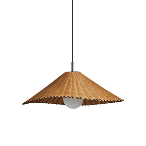 Japanese Wabi Sabi Style Rattan Pendant <b>Light</b> E27 LED Round Chocolate For Living Room <b>Dining</b> Room Bedroom Study - Product Image 5