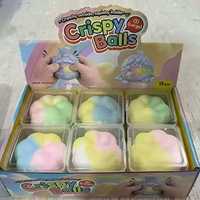 Stok Mainan Squishy Donat Cakar Kucing Tekstur Renyah Gaya Baru; Bola Buatan Tangan untuk Kantor, Bahan PVC Keras, Sempurna untuk Menghilangkan Stres
