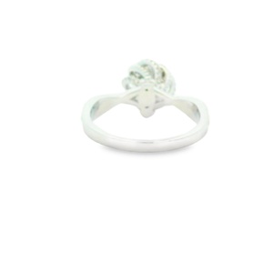 เครื่องประดับชิงหลง แหวนหมั้นคลาสสิกทองคำขาว 14K/18K ประดับเพชรแล็บโกรว์ 1 กะรัต D/VS1 รับรองโดย IGI - Product Image 4