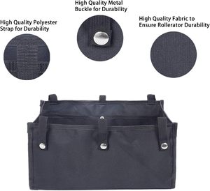 Large Rollator Travel Bag for Airplane Transport Chairs for <b>Folding</b> <b>Walker</b> Wheelchair Side Tote Handbag Storage Bag - Product Image 3