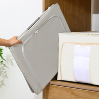 Sacs de rangement pour vêtements en coton et lin de conception moderne - Boîtes de rangement pliables en tissu en gros