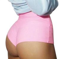 Boîte de nuit femmes grande couleur unie tuyau en acier danse chaude taille haute mode décontracté Yoga Shorts pôle danse Shorts femmes Shorts