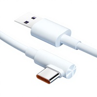 Cable de Datos Tipo C de 90 Grados y 1 m, 6 A, 120 W, Cable de Carga Rápida USB, Cable de Datos PD para iPhone, para Xiaomi, para Juegos