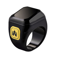 Anillo inteligente Tasbih con pantalla táctil OLED de plástico de lujo, el más vendido, con control por aplicación para el recuento de oraciones musulmanas y función Qibla Zikr.