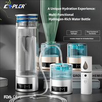 Vaso Portátil de Agua Hidrogenada 900PPB con Alimentación USB para Uso Doméstico, en el Automóvil y al Aire Libre, Capacidad de 350 ml