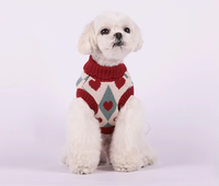 Vêtements de créateur pour animaux de compagnie Pull pour chien et chat Pull tricoté à imprimé cœur Pull sans manches pour chien Pull pour la Saint-Valentin