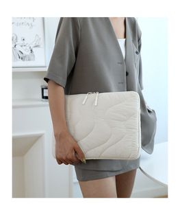 Máy Tính Xách Tay Tay Áo Túi Bông Thêu Giọt Nước Mô Hình Ipda Lót Đơn Giản 13 13.3 14 Inch Xách Tay Không Thấm Nước Máy Tính - Product Image 4