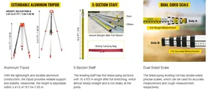 Tốt nhất 500m <span class=keywords><strong>laser</strong></span> màu đỏ cấp độ với tripod Mức độ tự san lấp mặt bằng <span class=keywords><strong>laser</strong></span> leveler công cụ - Product Image 6