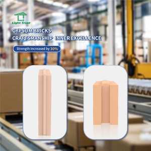 Ladrillos de Yeso Desulfurizado Ecológicos y Modernos, Bloques de Pared Reemplazables, Bloques <span class=keywords><strong>ALC</strong></span> Rojos, Panel de Yeso con Quilla de Acero Ligero, Resistencia al Fuego de 4 Horas - Product Image 3
