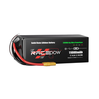 Литий-ионный твердотельный аккумулятор Racepow 11000 мАч 15C 10C 6S 12S 14S 18S 22.2V 280 Втч/кг для БПЛА VTOL и FPV дронов