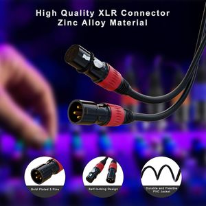 Personalización XLR <span class=keywords><strong>Cable</strong></span> equilibrado <span class=keywords><strong>Audio</strong></span> <span class=keywords><strong>Video</strong></span> 3 pines Xlr <span class=keywords><strong>Cable</strong></span> conector 3 pines hembra profesional bajo ruido Micrófono <span class=keywords><strong>Cable</strong></span> - Product Image 2
