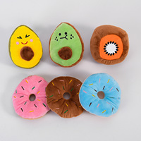 Fabrikant Groothandel Fruit Ontwerp Kiwi Avocado Donut Hond Pluche Speelgoed