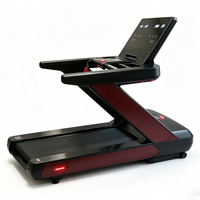 Tapis de course commercial à moteur AC 3HP continu 7HP de pointe, machine de course électrique inclinable pour salle de sport avec chargement sans fil pour téléphone