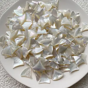 Top Sale Natural White Mother Pearl Shell Dress Stone for Fashion Jewelry Making