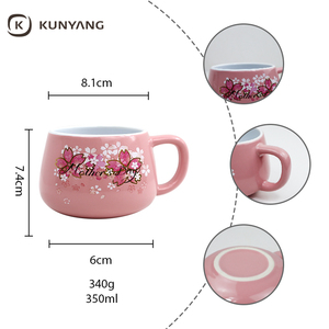 Tazas de Cerámica Novedad, Tazas Grandes con Logotipo Personalizado, Tazas de Gres de Color, Tazas de Café de Cerámica con Esmalte Brillante para Regalo <span class=keywords><strong>del</strong></span> Día de la Madre - Product Image 3