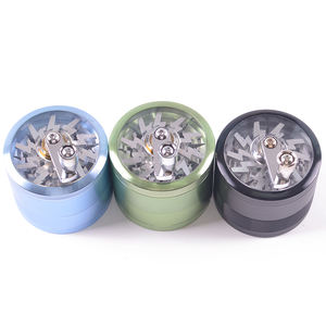 Moulin à main manuel en acier inoxydable, 38mm, 55mm, 63mm, métal, titane, noir, broyeur manuel pour herbe - Product Image 6