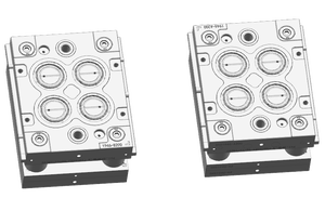 قالب حقن بلاستيك متعدد التجاويف عالي الدقة لحياة طويلة لحلقة لوحة القاعدة أدوات مخصصة OEM ODM للمعدات الصناعية - Product Image 2