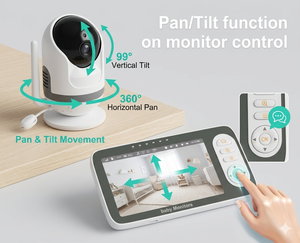 Monitor para Bebés KT617T de Doble Banda 2.4G 5G WiFi, Pantalla IPS de 5.5 Pulgadas, Cámara de Video Inalámbrica HD 720P con Control por Aplicación Móvil - Product Image 3