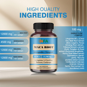 Comprar cápsulas de maca de alta calidad a granel con Ashwagandha, soporta la energía y la resistencia aumenta el equilibrio hormonal de resistencia - Product Image 6