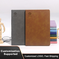 Carnet de notes A5 personnalisé 2026 en cuir PU gaufré avec impression UV, idéal pour la promotion en gros
