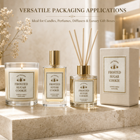 Autocollants en velours pour bougies, autocollants en feutre floqué, autocollants personnalisés pour bougies parfumées et aromathérapie