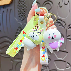 Nuevo Llavero Creativo Giekawa 3D de Goma y Aleación de Zinc, Impermeable, con Diseño de Muñeca de Dibujos Animados, Colgante para Bolso, Pequeño Regalo - Product Image 1