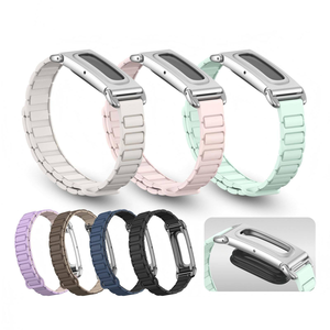 Bracelet de montre magnétique en silicone en gros pour Fitbit Air, bracelet de remplacement en caoutchouc souple, accessoires pour montre connectée - Product Image 1