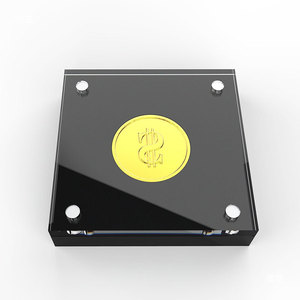 עובי 12 מ "מ + 5 מ" מ מרובע אקרילי מטבע אקרילי ברור מטבע מסגרת תג מסגרת מדליית אקריליק מגנטי - Product Image 5