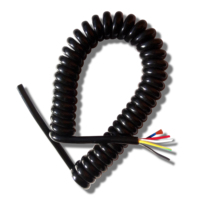 Longueur personnalisée Fil à ressort en PU de haute qualité Fil de câble d'alimentation enroulé à 2 brins Câble électrique en spirale pour dispositifs médicaux