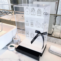 Boîte de rangement pour chaussures en acrylique transparent, en lucite, en cristal, présentoir, support pour étagère, taille et couleur personnalisables