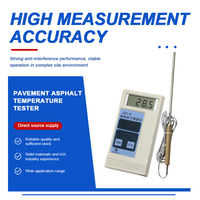 Termometer Beton Digital Otomatis Laboratorium, Layar Digital, Presisi Tinggi, Genggam, Bahan Stainless Steel, Satu Kanal